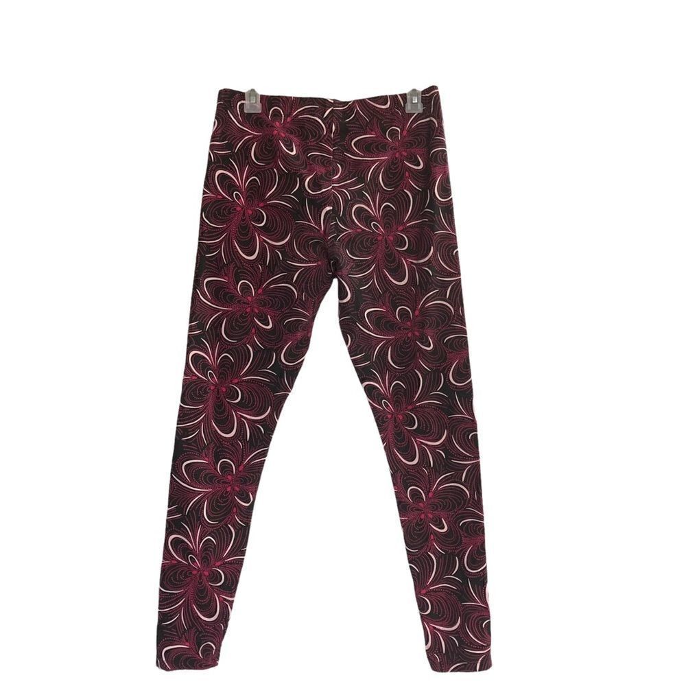 CEST 1946, Women’s Pink, Black & White, Swirl‎ leggings/pants, Size Medium